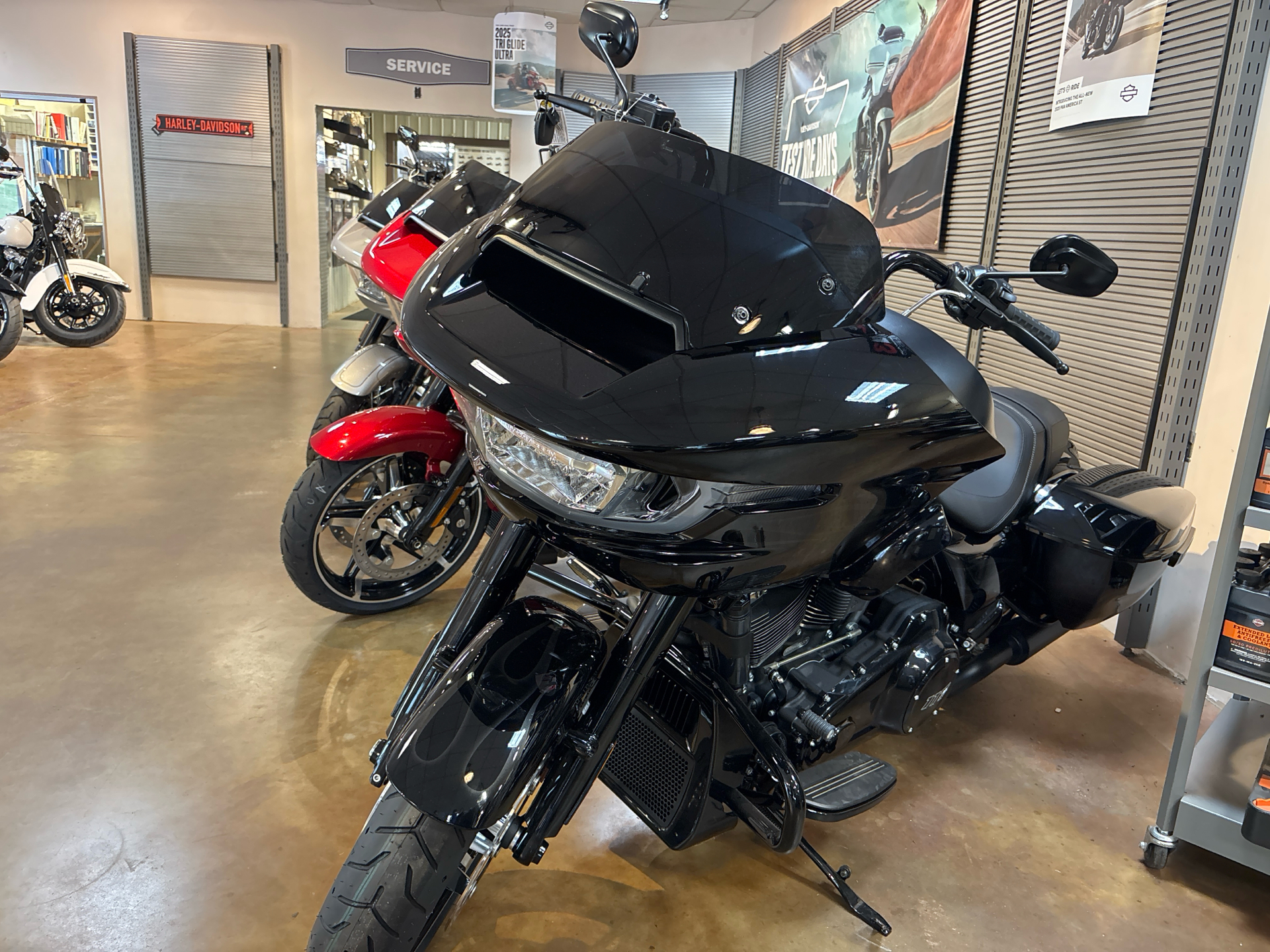 New 2025 Harley-Davidson Road Glide® Midnight Firestorm (Black
