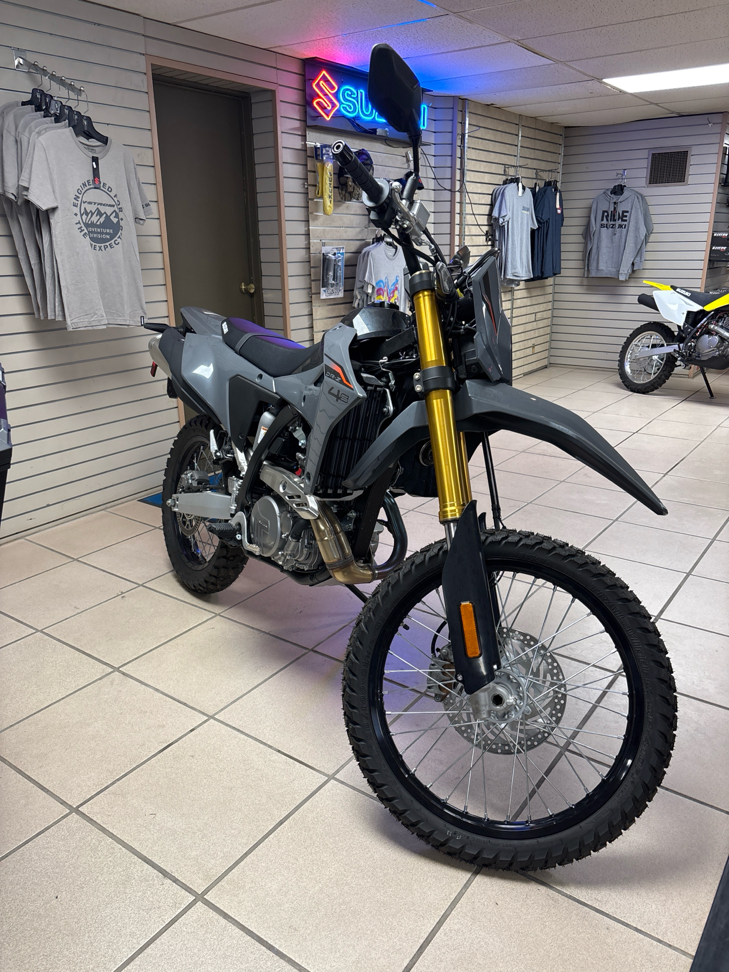 New 2025 Suzuki DR-Z4S Solid Iron Gray | Motorcycles in Galeton PA