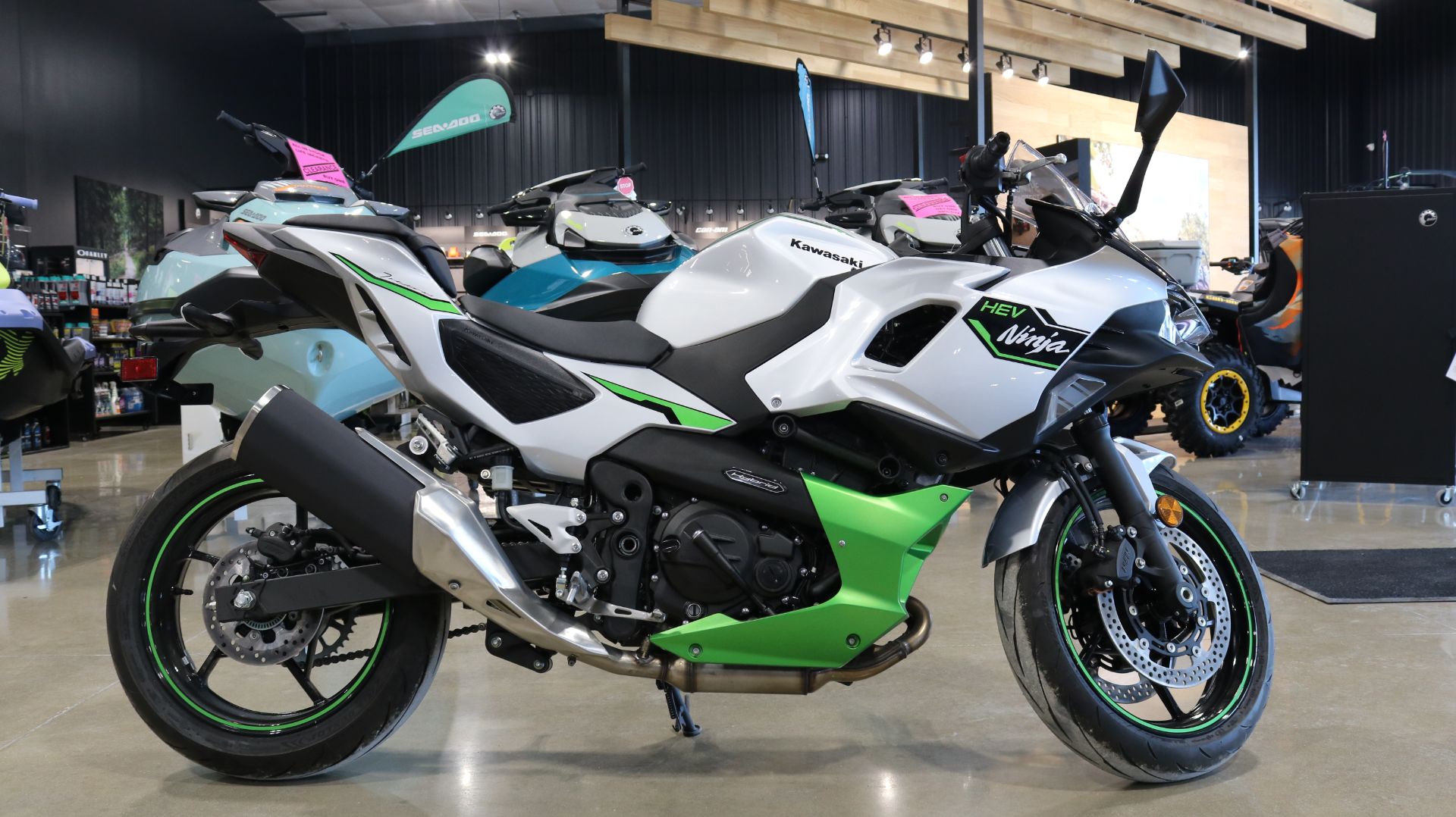 New 2024 Kawasaki Ninja 7 Hybrid ABS Metallic Bright Silver