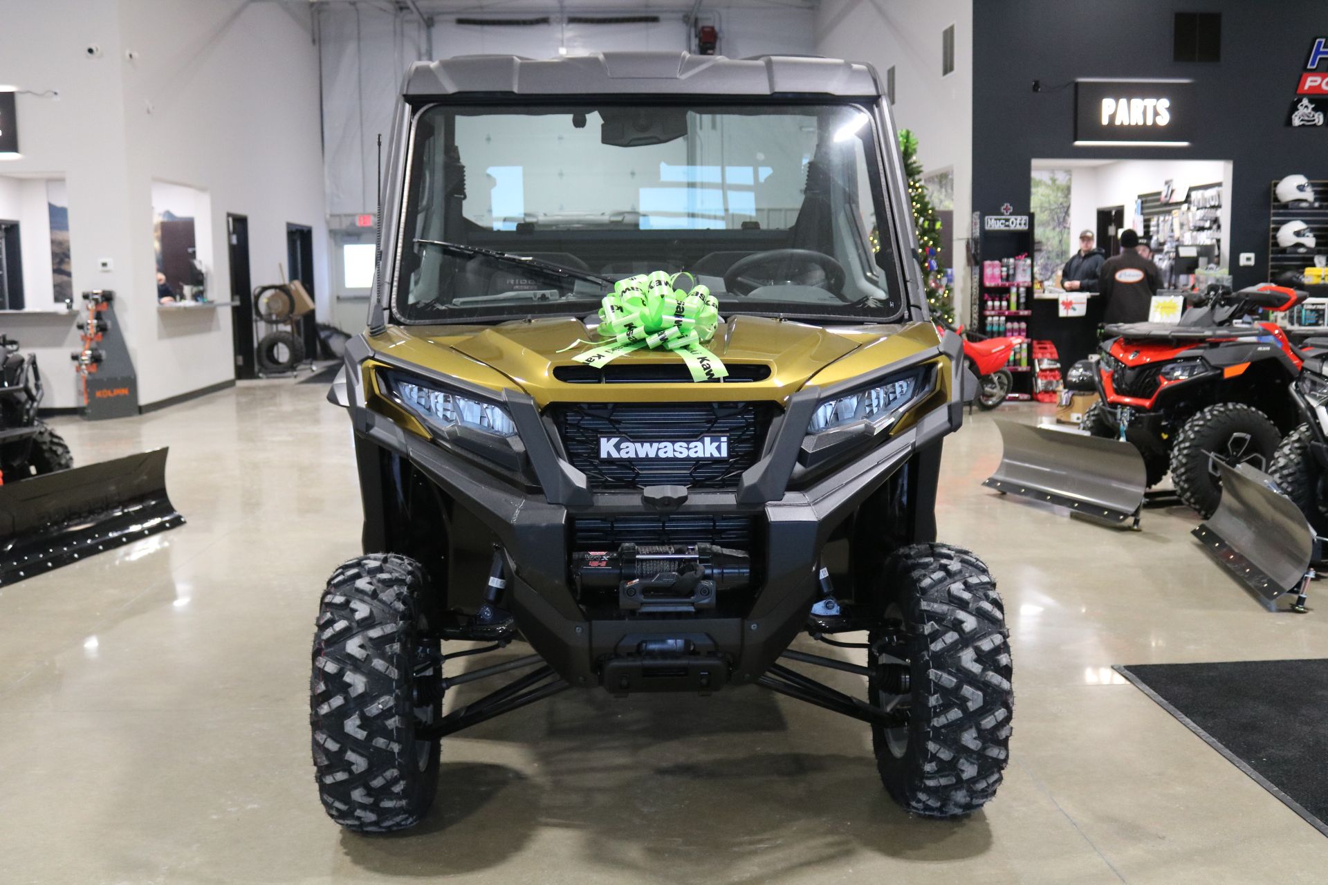 New 2025 Kawasaki RIDGE® Limited HVAC Metallic Shadow Gold Utility
