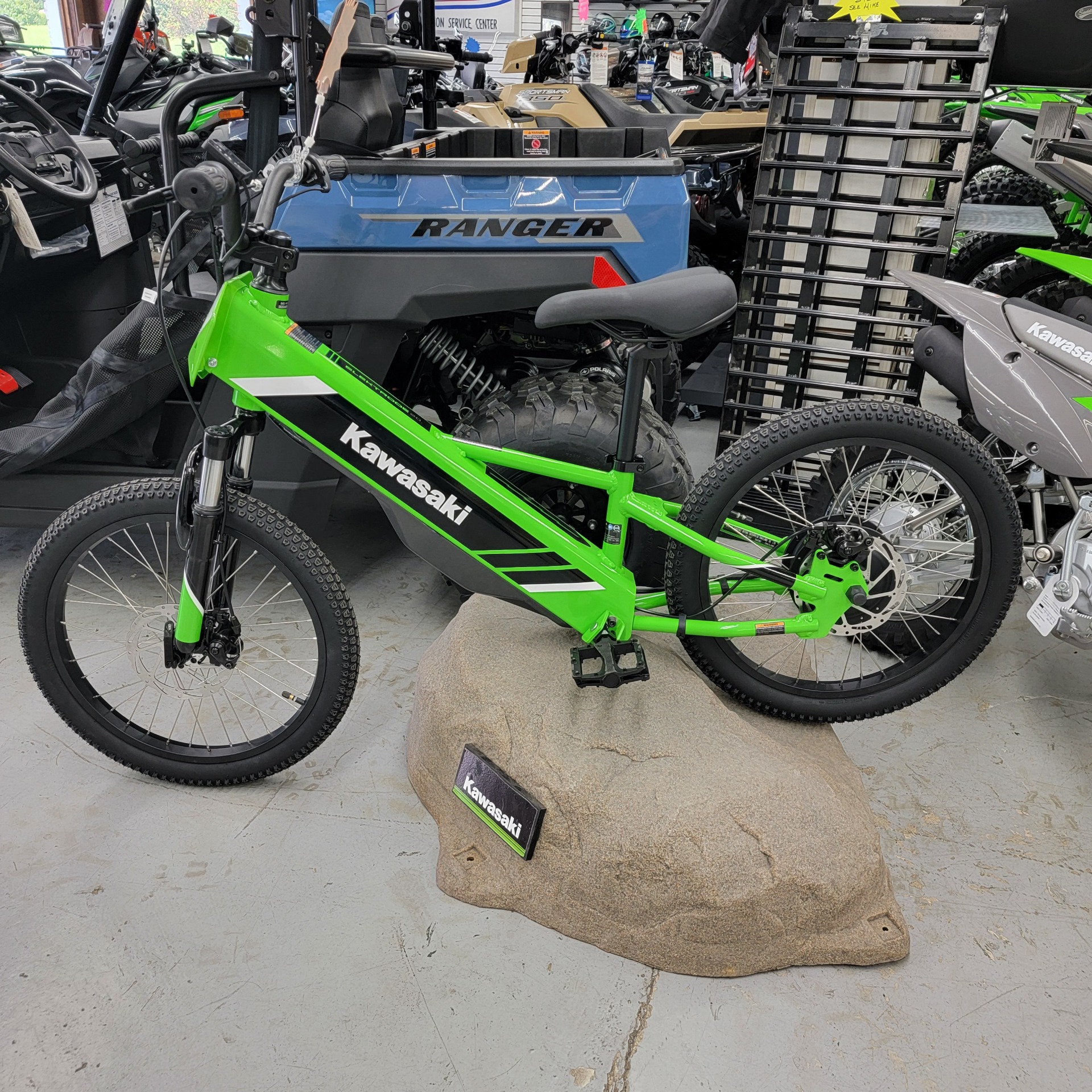 New 2025 Kawasaki Elektrode® 20 Lime Green | Electric Bicycles in