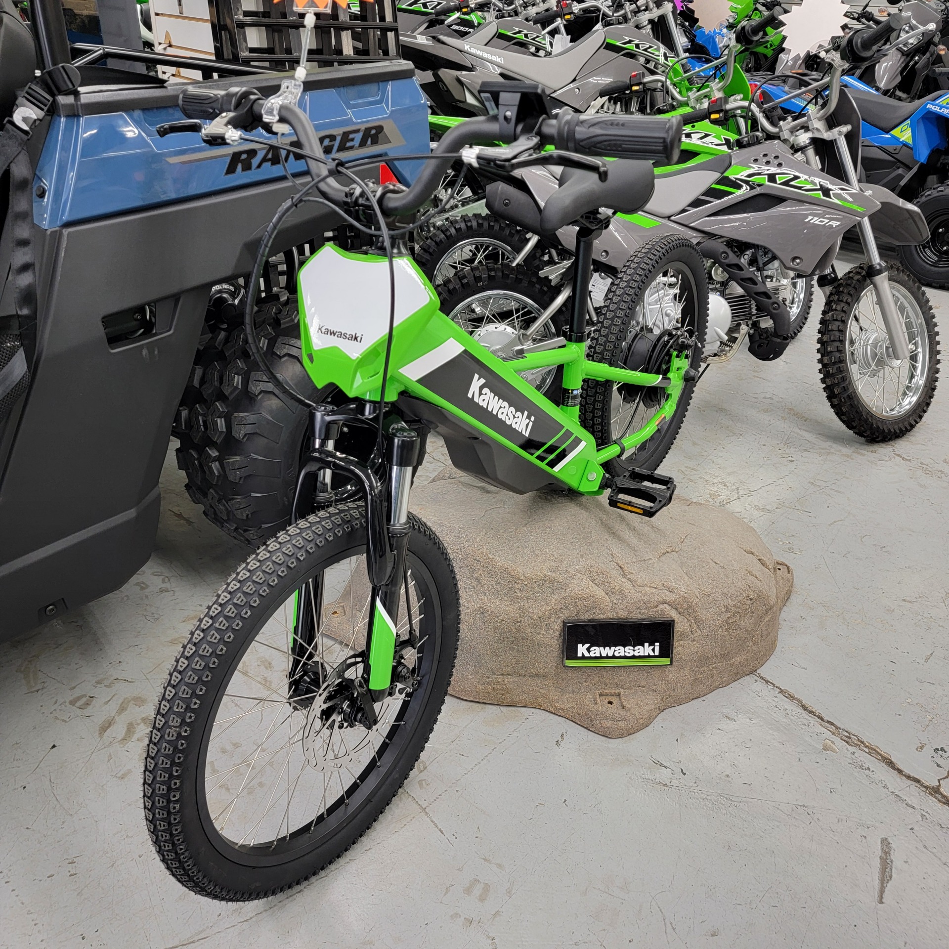New 2025 Kawasaki Elektrode® 20 Lime Green | Electric Bicycles in