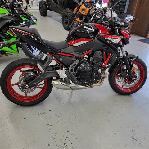 New 2024 Kawasaki Z650 ABS Candy Persimmon Red / Ebony