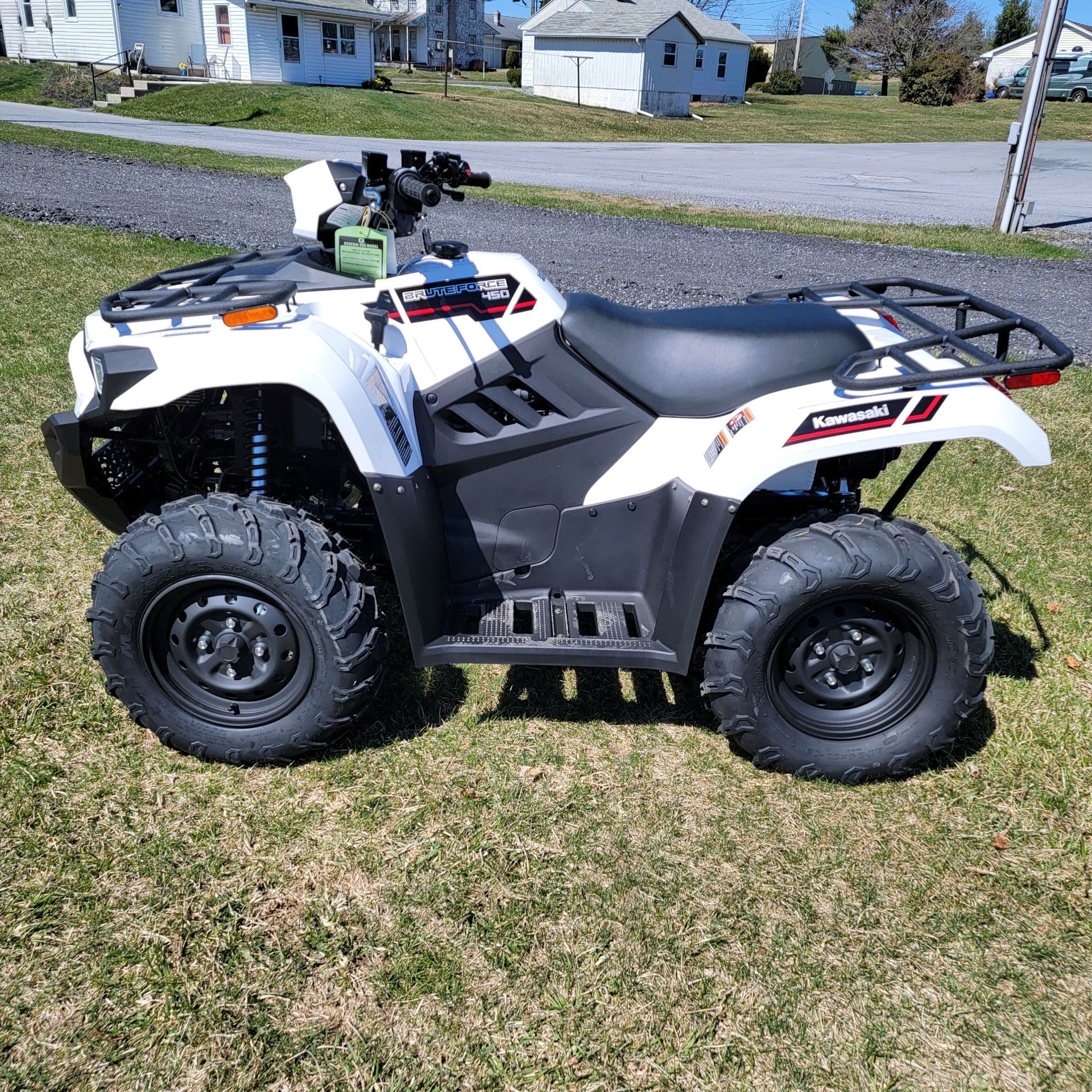 New 2025 Kawasaki Brute Force® 450 4x4 White | ATVs in Annville PA