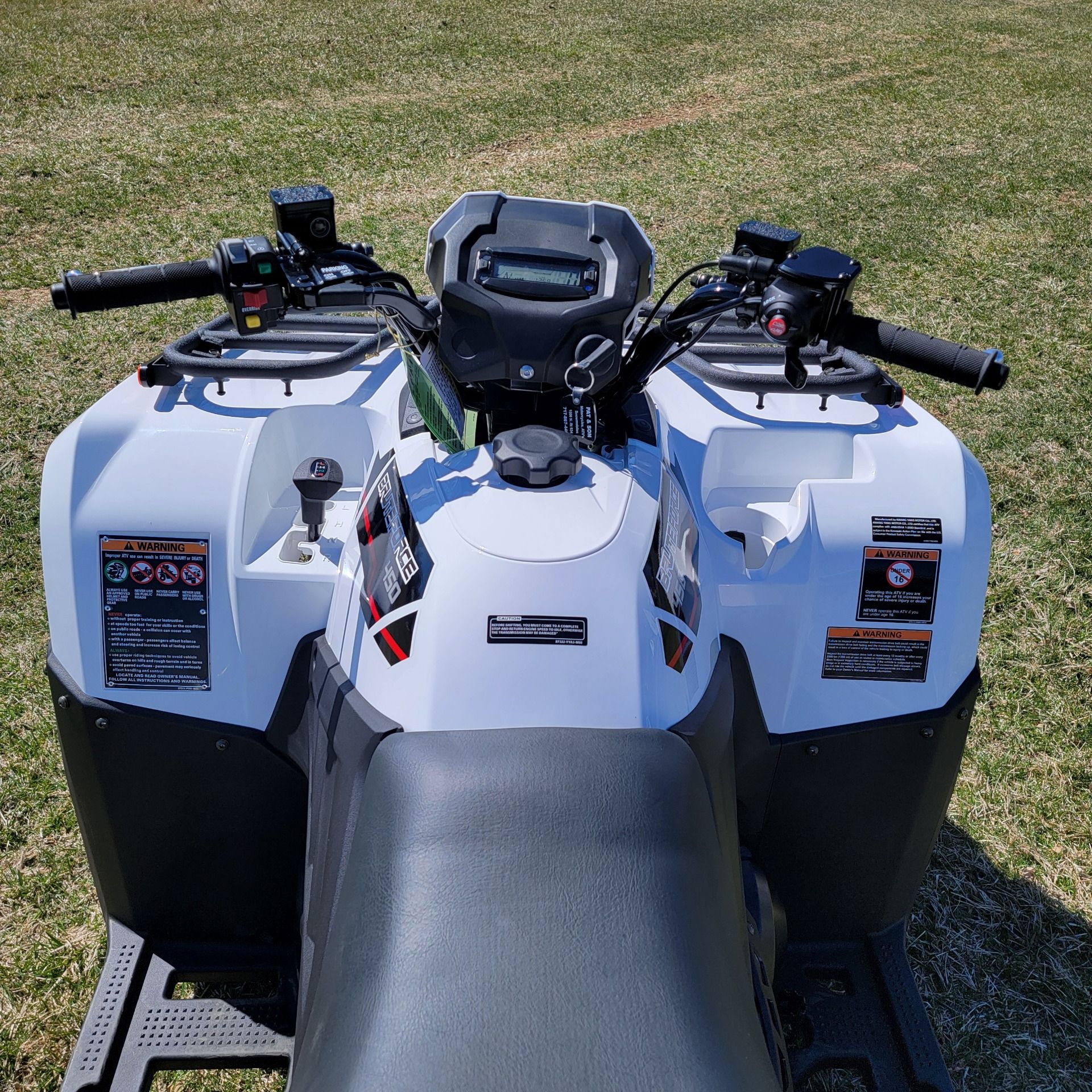 New 2025 Kawasaki Brute Force® 450 4x4 White | ATVs in Annville PA