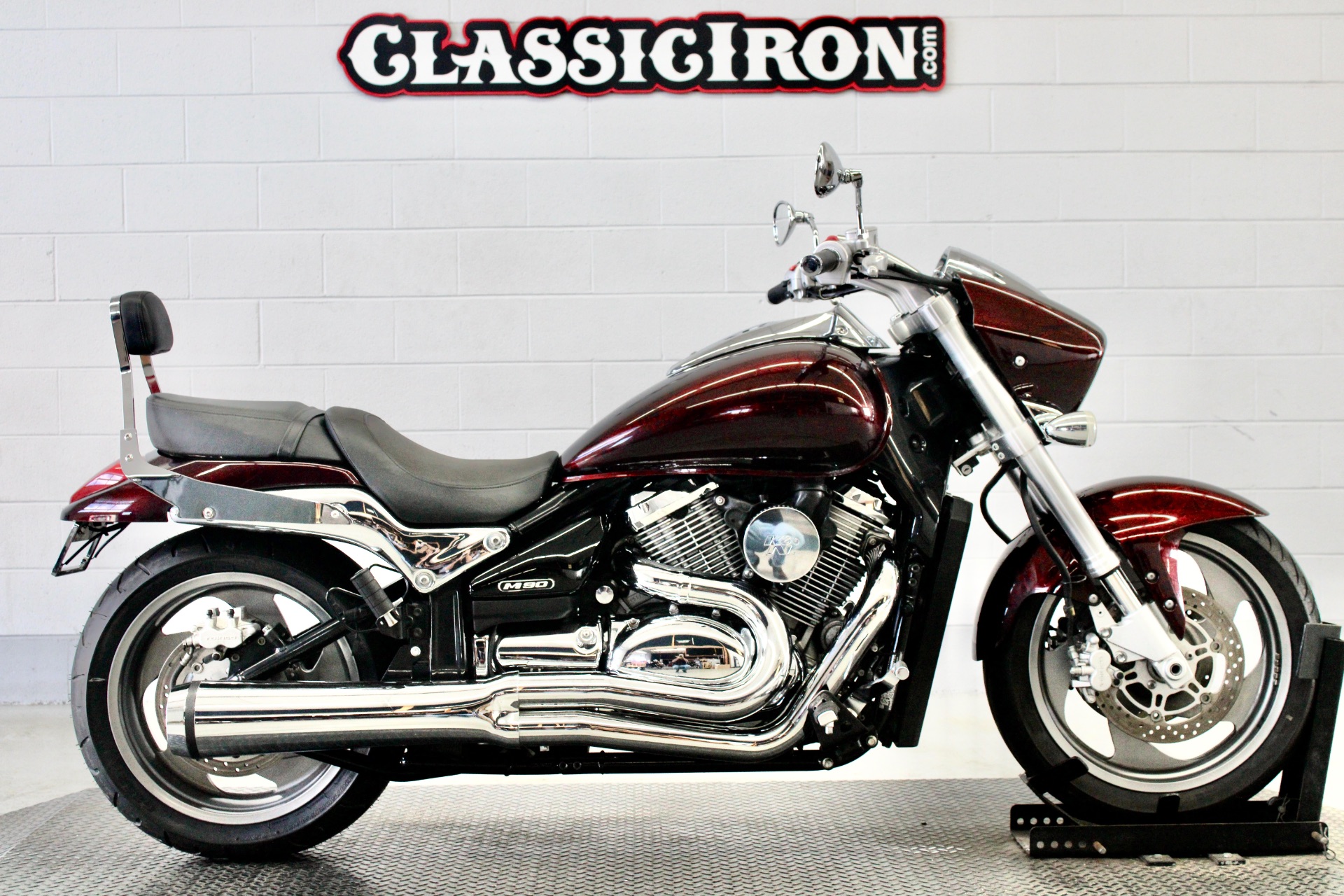Used 2013 Suzuki Boulevard M90 Burgundy Motorcycles in