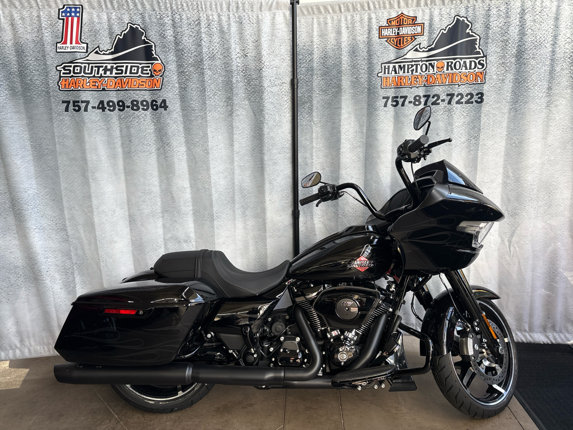 New 2025 Harley-Davidson Road Glide® Midnight Firestorm (Black