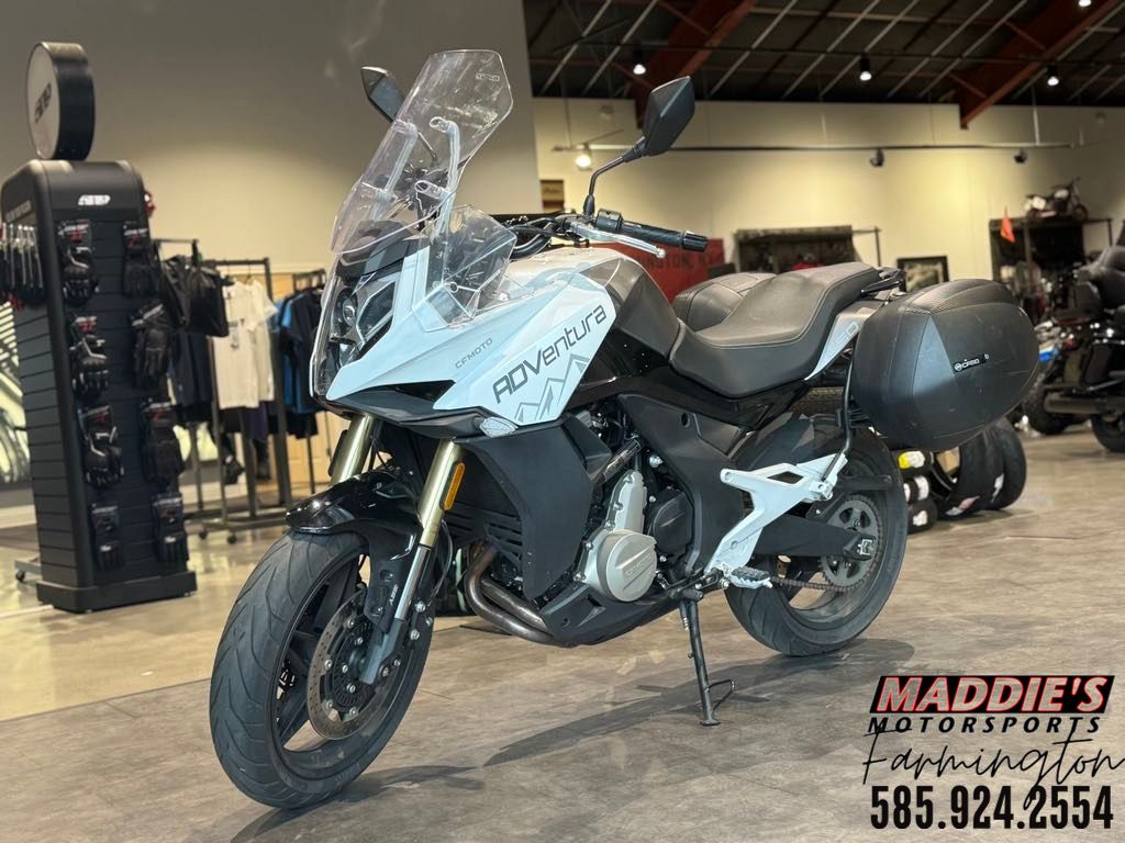 Used 2022 CFMOTO 650 Adventura Nebula White Matte Titanium Gray