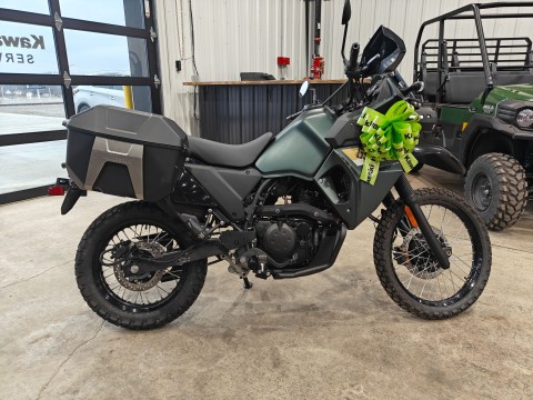 2026 Metallic Matte Dark Green Kawasaki KLR®650 Adventure ABS in