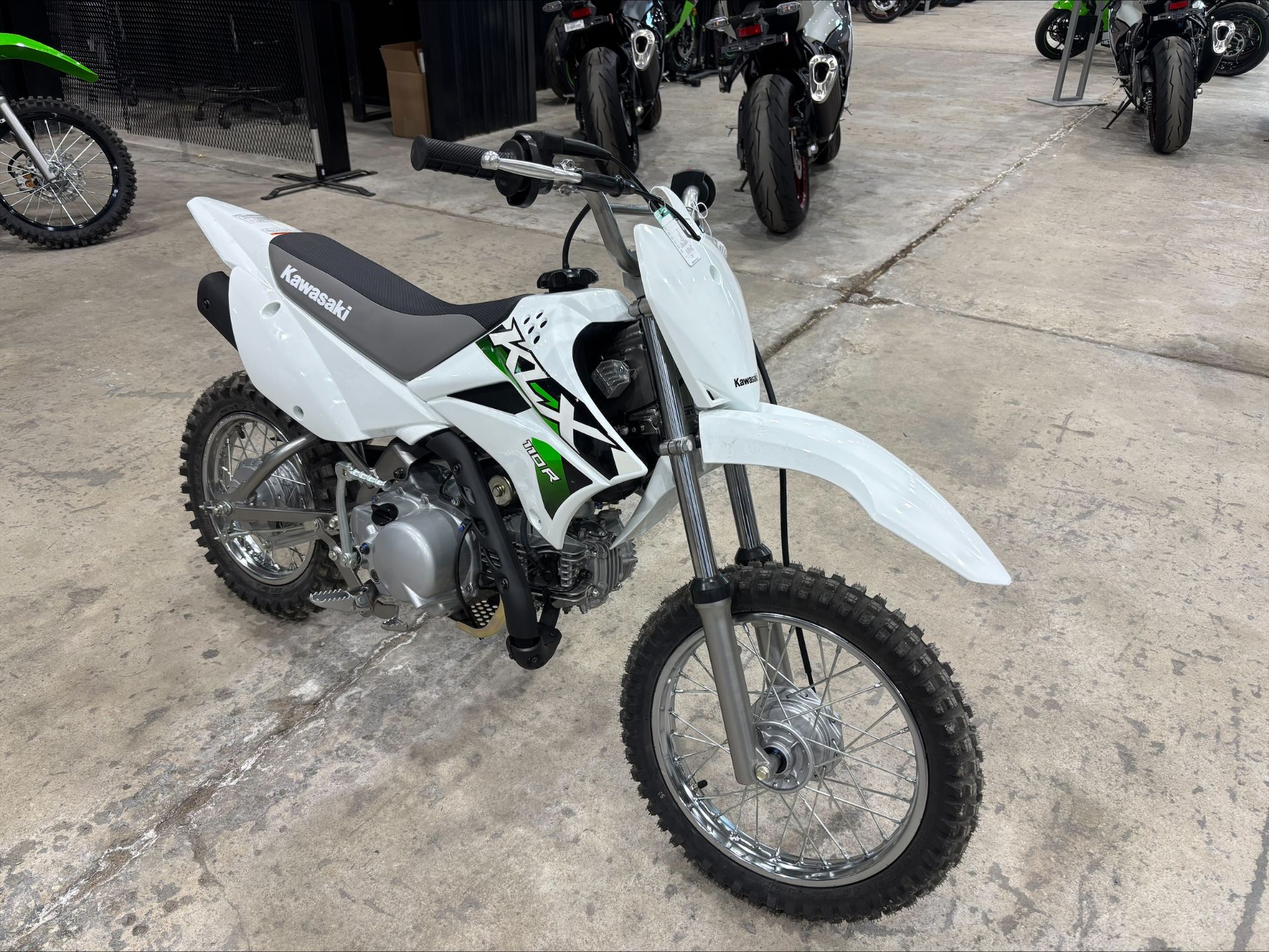 2026 Bright White Kawasaki KLX®110R in Claremore, OK | New