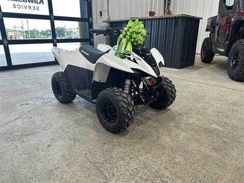 2026 Bright White Kawasaki KFX®50 in Claremore, OK | New ATVs for