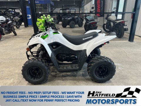 2026 Bright White Kawasaki KFX®50 in Claremore, OK | New ATVs for