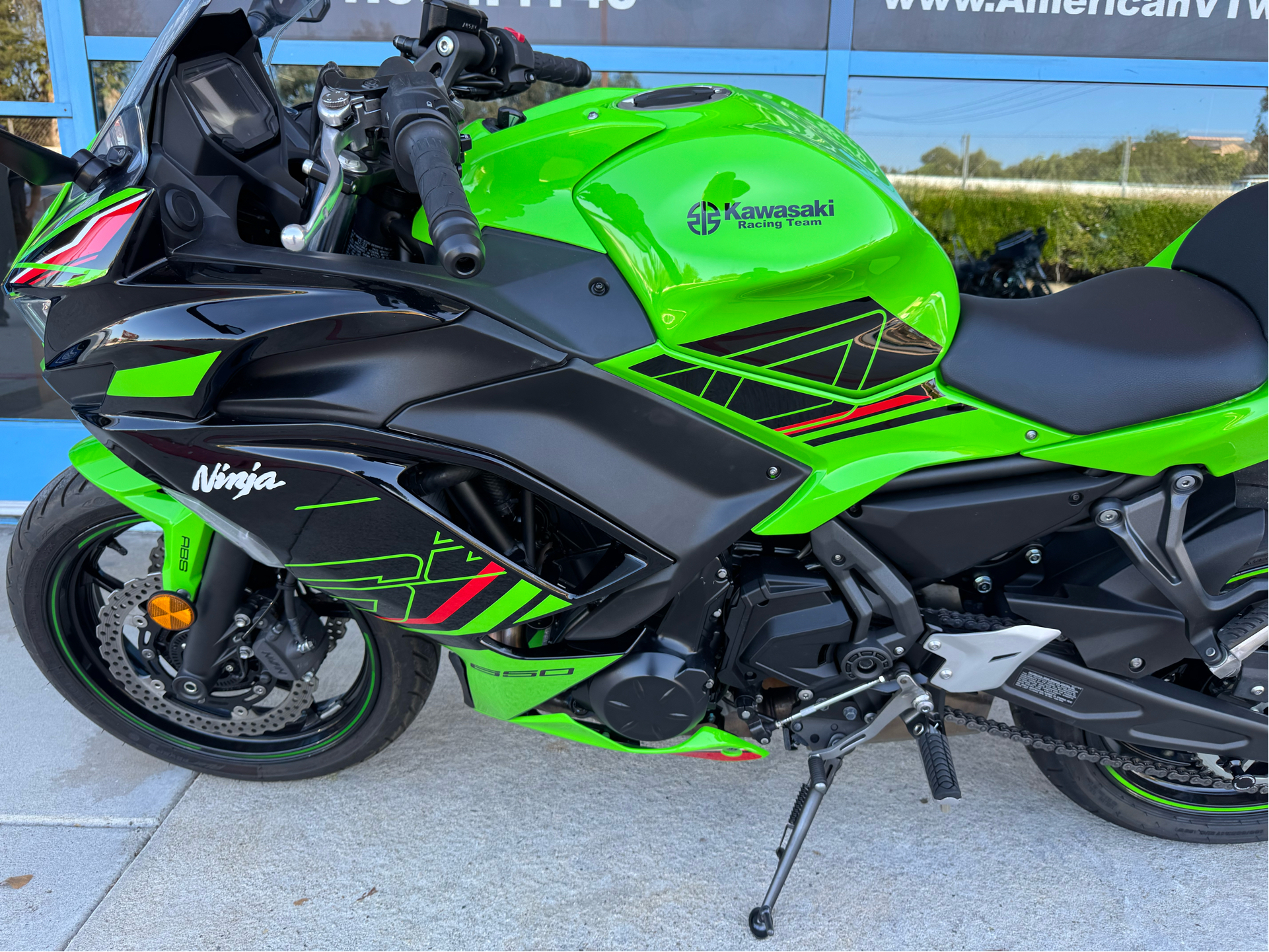 Used 2024 Kawasaki Ninja 650 KRT Edition ABS Lime Green Ebony