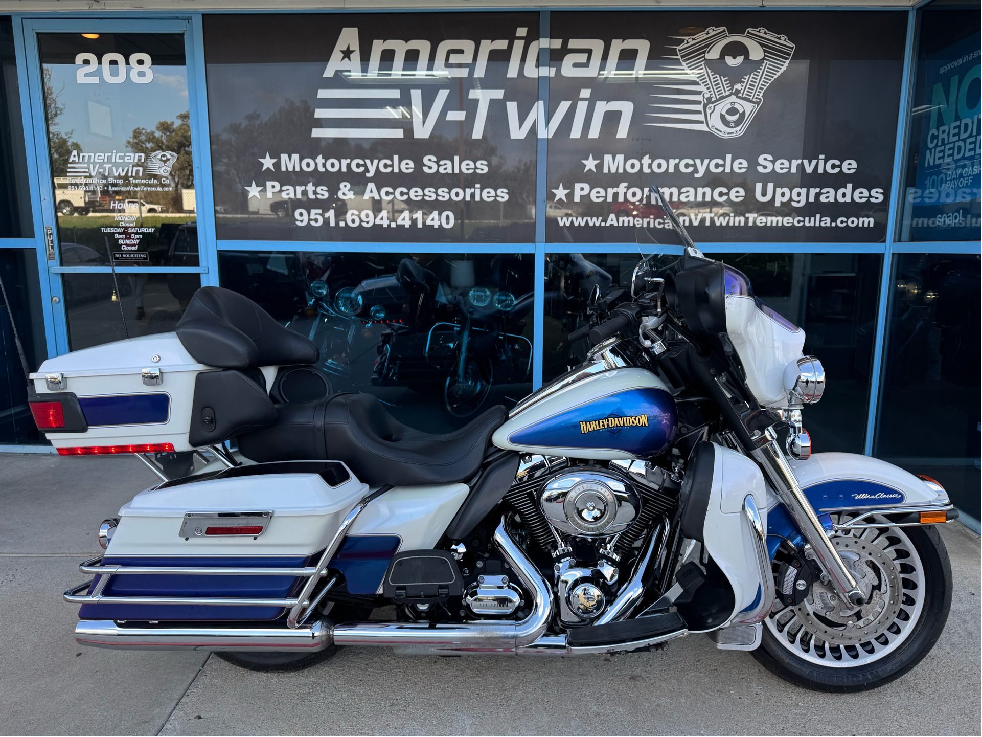 Used 2010 Harley-Davidson Ultra Classic® Electra Glide® Flame Blue