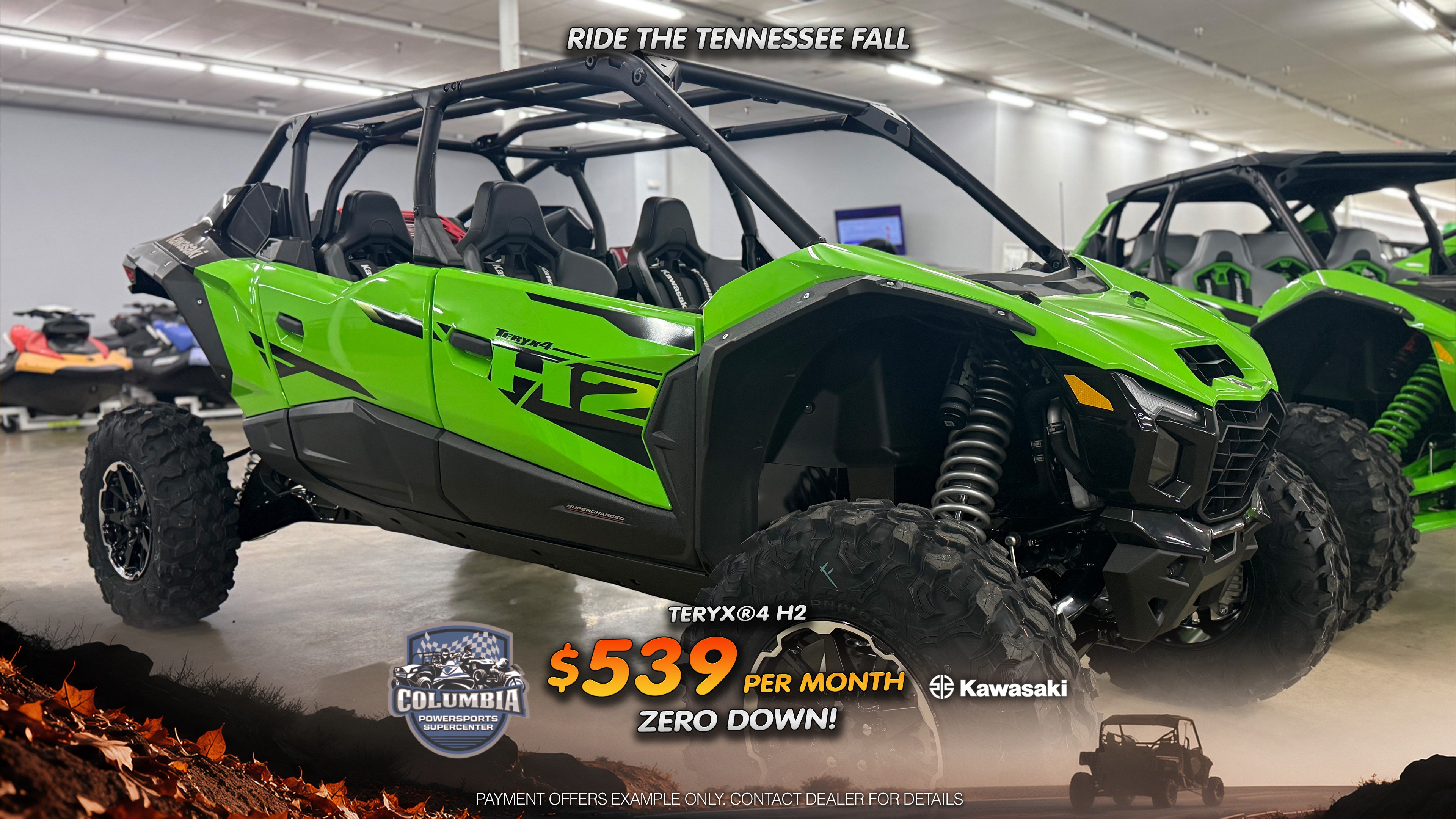 New 2026 Kawasaki Teryx®4 H2, Columbia TN | Specs, Price, Photos
