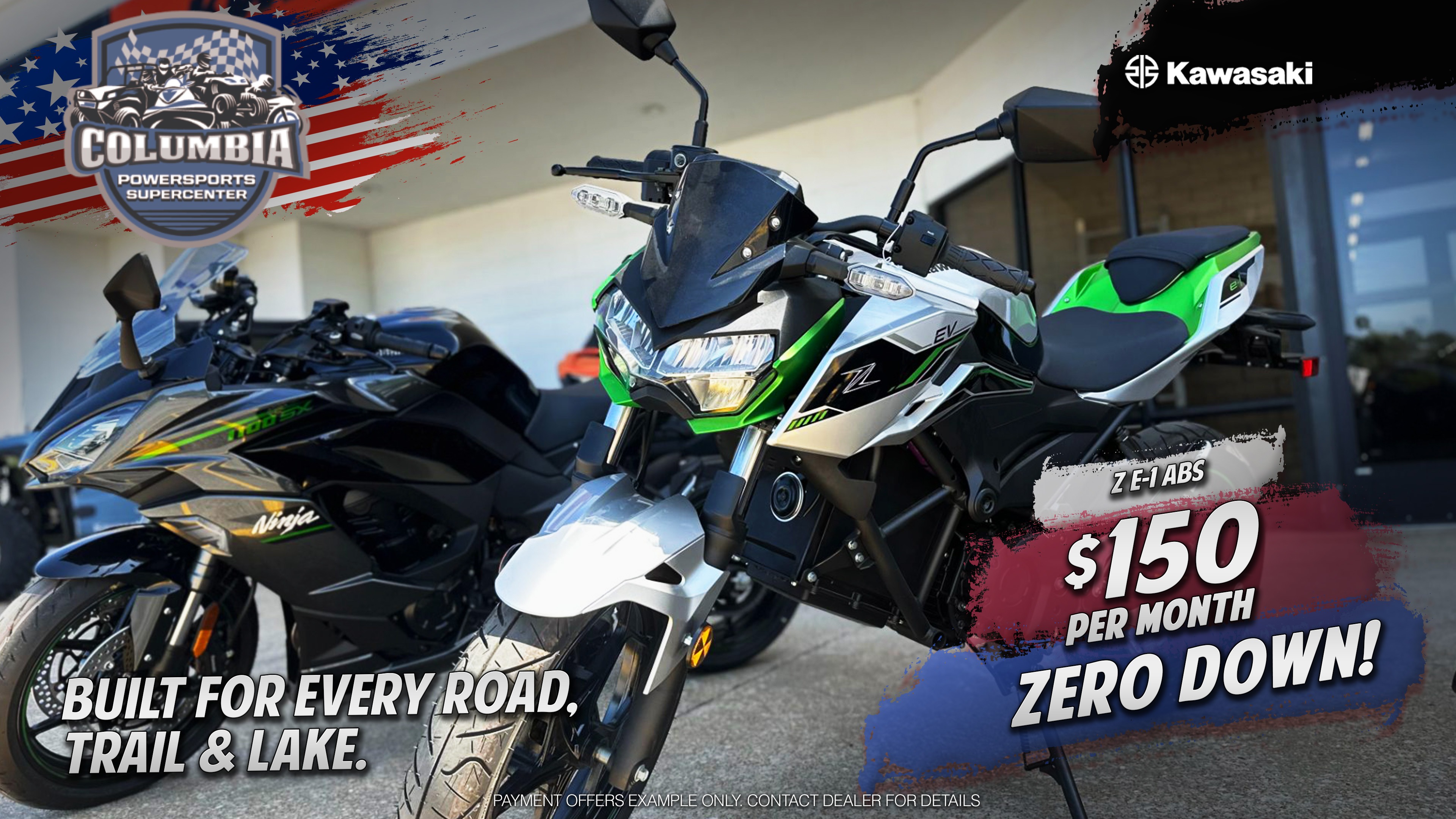 テレビ Kawa New 2024 Kawasaki Z e-1 ABS, Columbia TN | Specs, Price, Photos