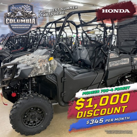 New 2026 Honda Pioneer 700-4 Forest, Columbia TN | Specs, Price