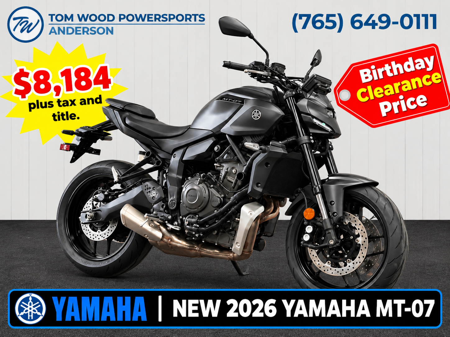 2026 Yamaha MT-07 for sale 1307617