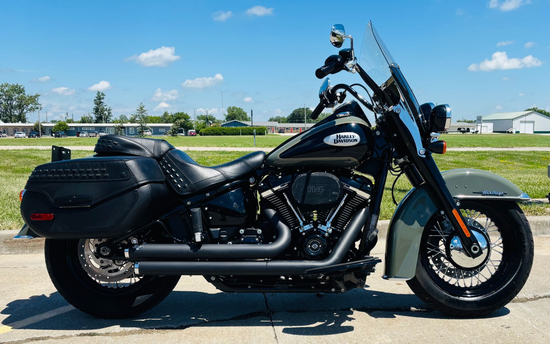 Used 2021 Harley-Davidson HERITAGE CLASSIC 114 DEADWOOD GREEN