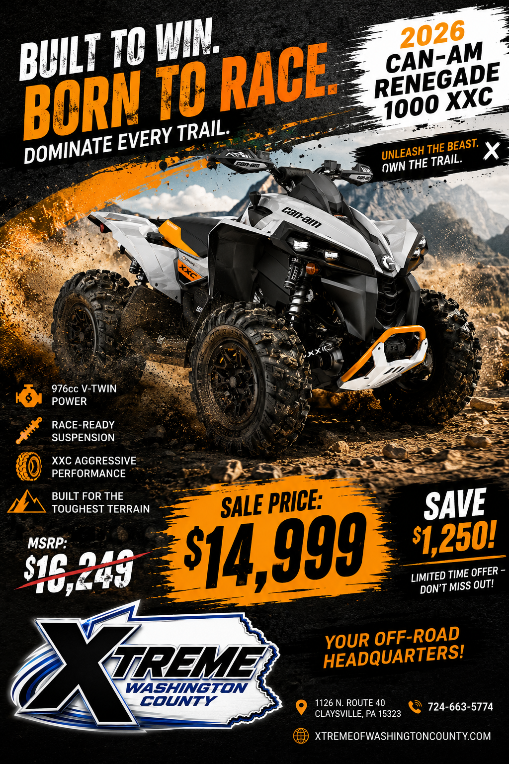 2026 Can-Am™ Renegade X XC 1000R 1