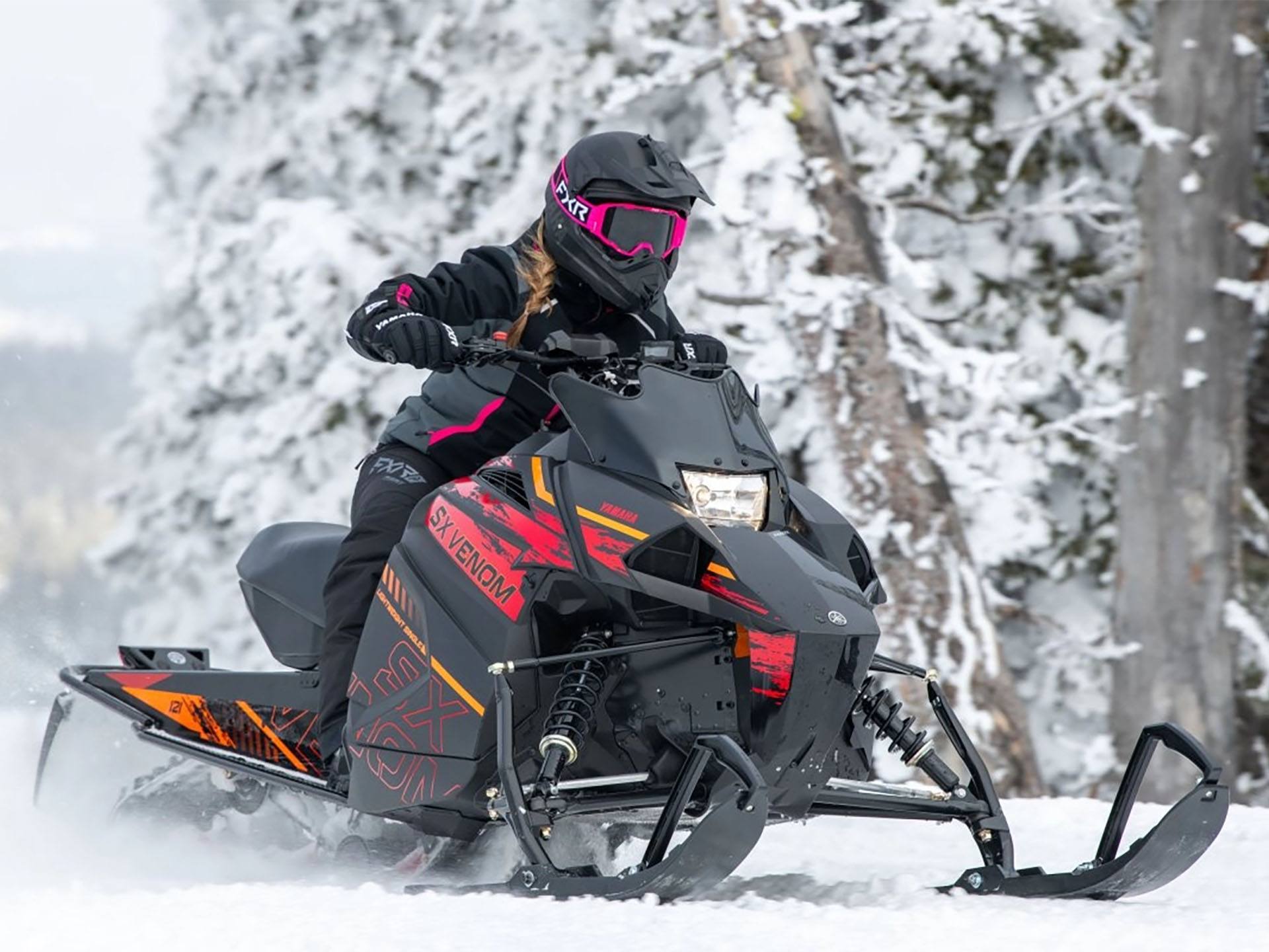 New 2025 Yamaha SX Venom | Snowmobiles in Mason City IA | Black