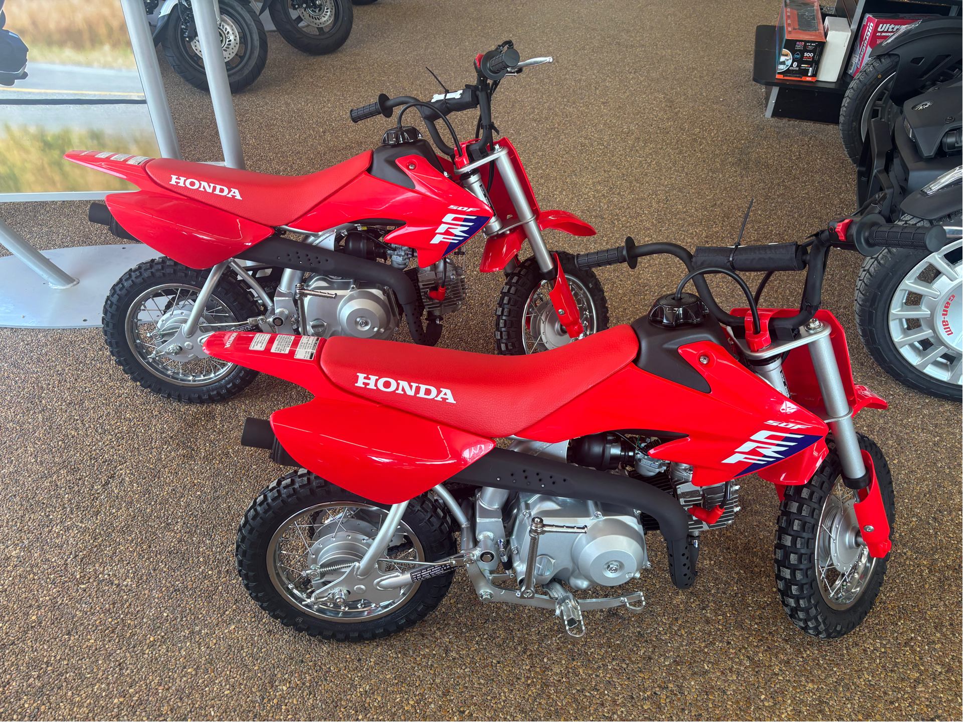 New 2026 Honda CRF50F Motorcycles in Algona IA HON102257 Red