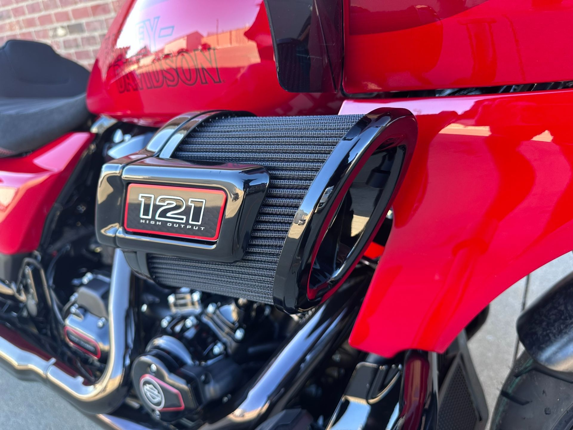 Harley-Davidson バイクタンク レッド Genuine Harley-Davidson FXR Center Fill Red Gas Tank FXRT