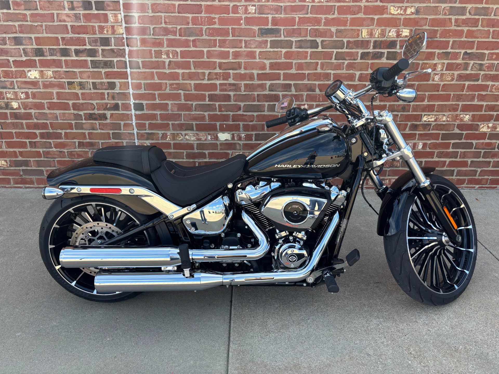 HARLEY-DAVIDSON エンパイアミラー ブラック ハーレー純正□エンパイア ミラー ブラックマシンカット HARLEY