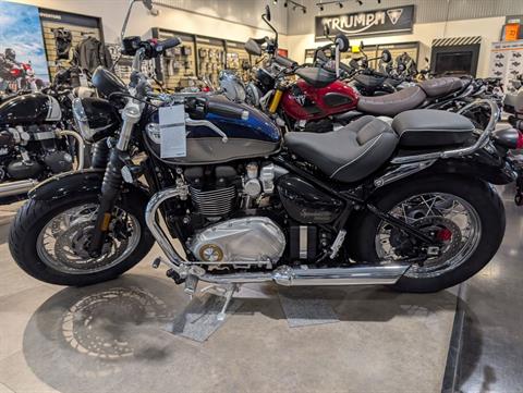 New 2025 Triumph Bonneville Speedmaster Pacific Blue / Silver Ice