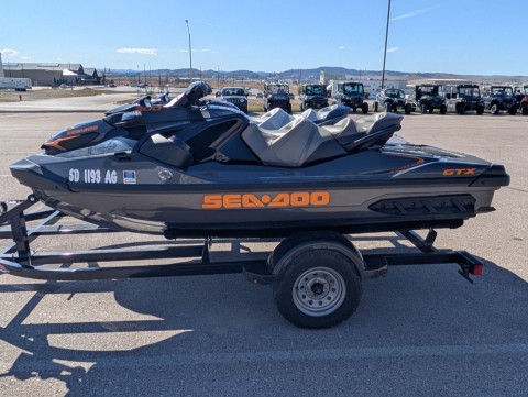 Used 2022 Sea-Doo GTX 300 iBR + Sound System Eclipse Black