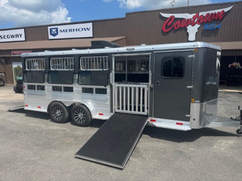 2026 Bar-M Eight Pen Adjustable 60/40 or 50/50 Livestock Trailer — photo 1 of 9