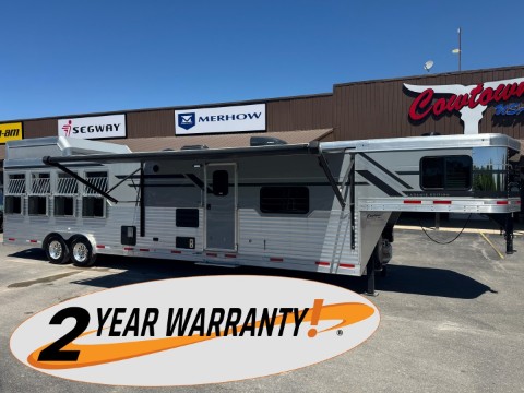 2024 SMC 8416 Laramie Four Horse Trailer with Drop-Down Bunk — photo 1 of 18