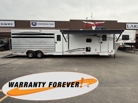 2027 Merhow 8012 14' Stock Trailer Longhorn Edition with Bunk Beds — photo 1 of 19