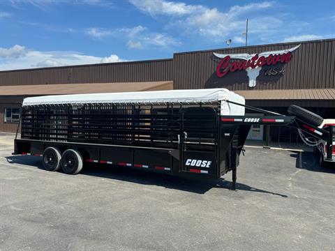 2026 Coose Trailers 24' Stock Gooseneck Cattle Trailer — photo 1 of 8