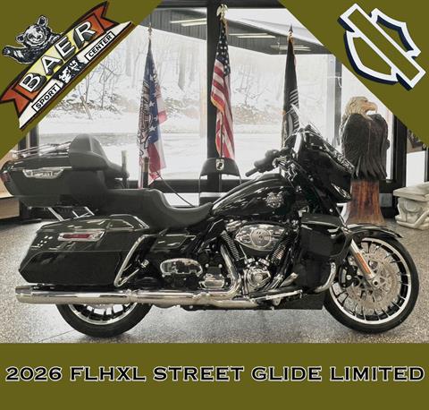 New 2026 Harley-Davidson Street Glide® Limited Motorcycle - Specs