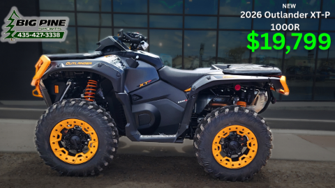 2026 Can-Am Outlander XT-P 1000R Smart-Shox with 10.25 in. touchscreen display in Fairview, Utah - Photo 1