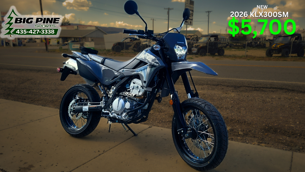 ST-310 & LDESIGN WORKSゴトク＆ZEN camps New 2025 Kawasaki KLX®300SM Motorcycles in Fairview, UT
