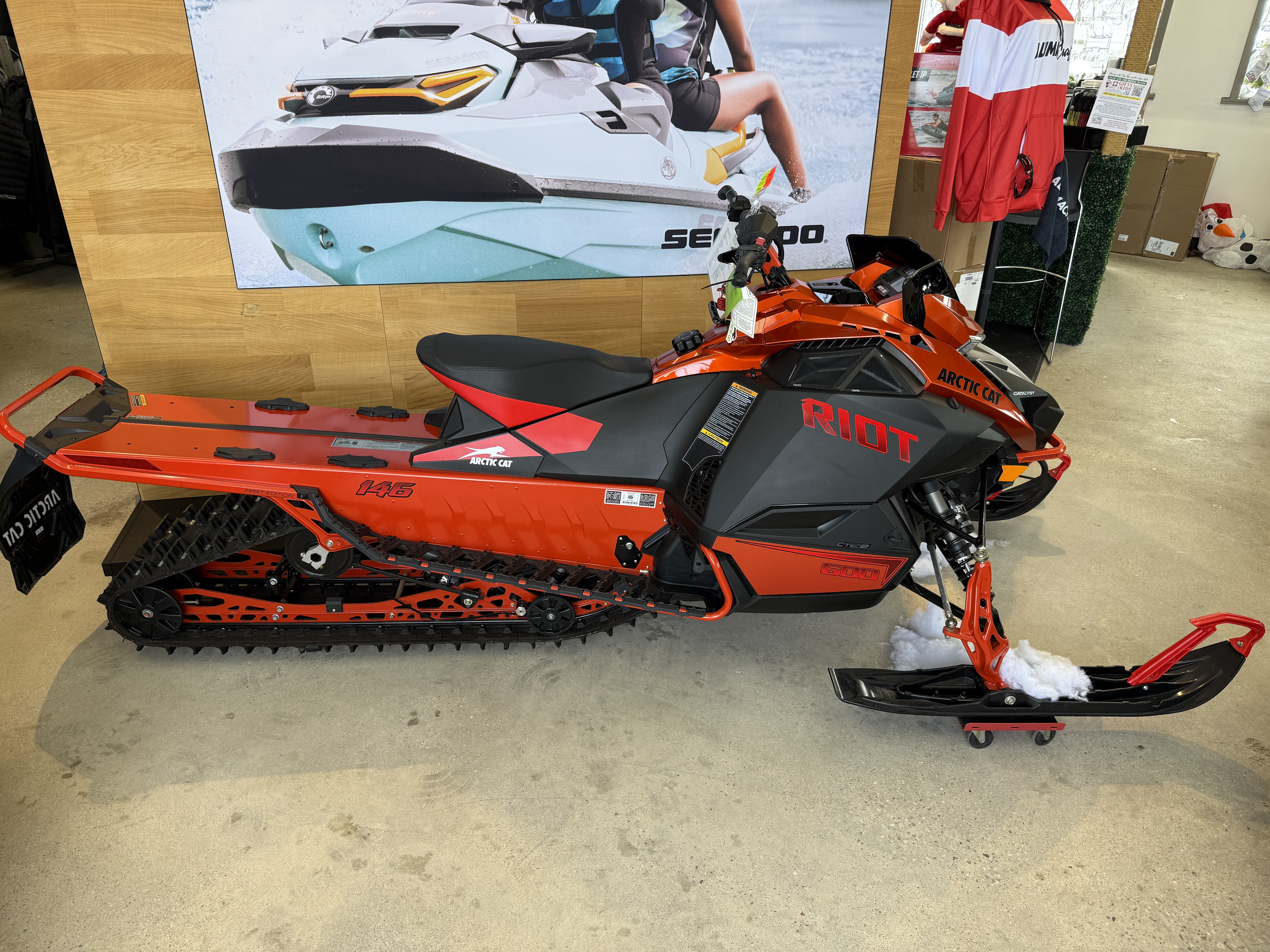 New 2024 Arctic Cat Riot 600 146 ATAC 1.6 ES Snowmobiles in