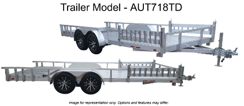 2025 Sporthaven Trailers 7x18 Tandem Deluxe w/ Lateral Aluminum Utility — photo 1 of 2