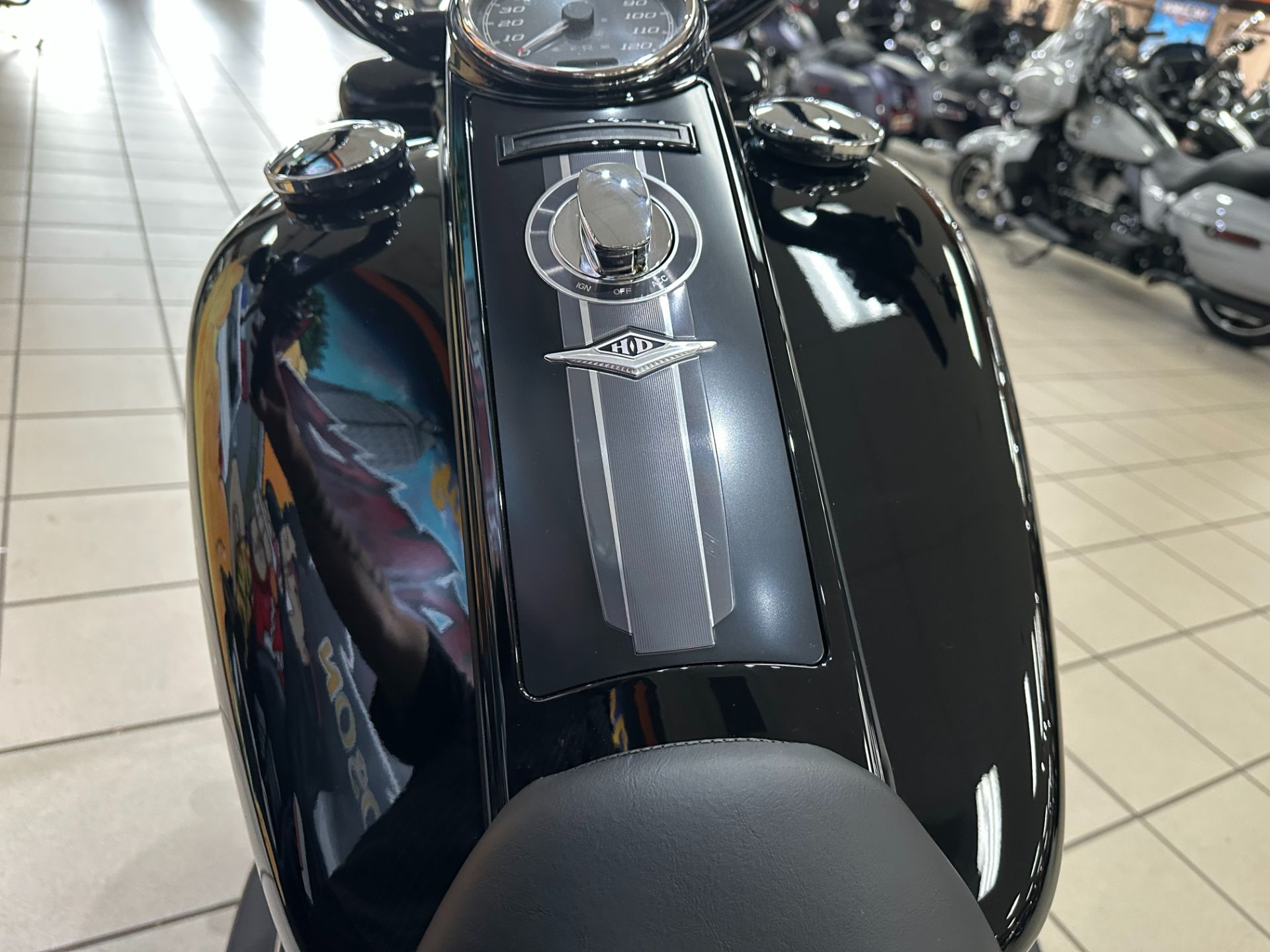 Harley-Davidson ブラック パーカー フレイムデザイン Men's Flaming Skull Patch Denim Shirt Jacket | Harley