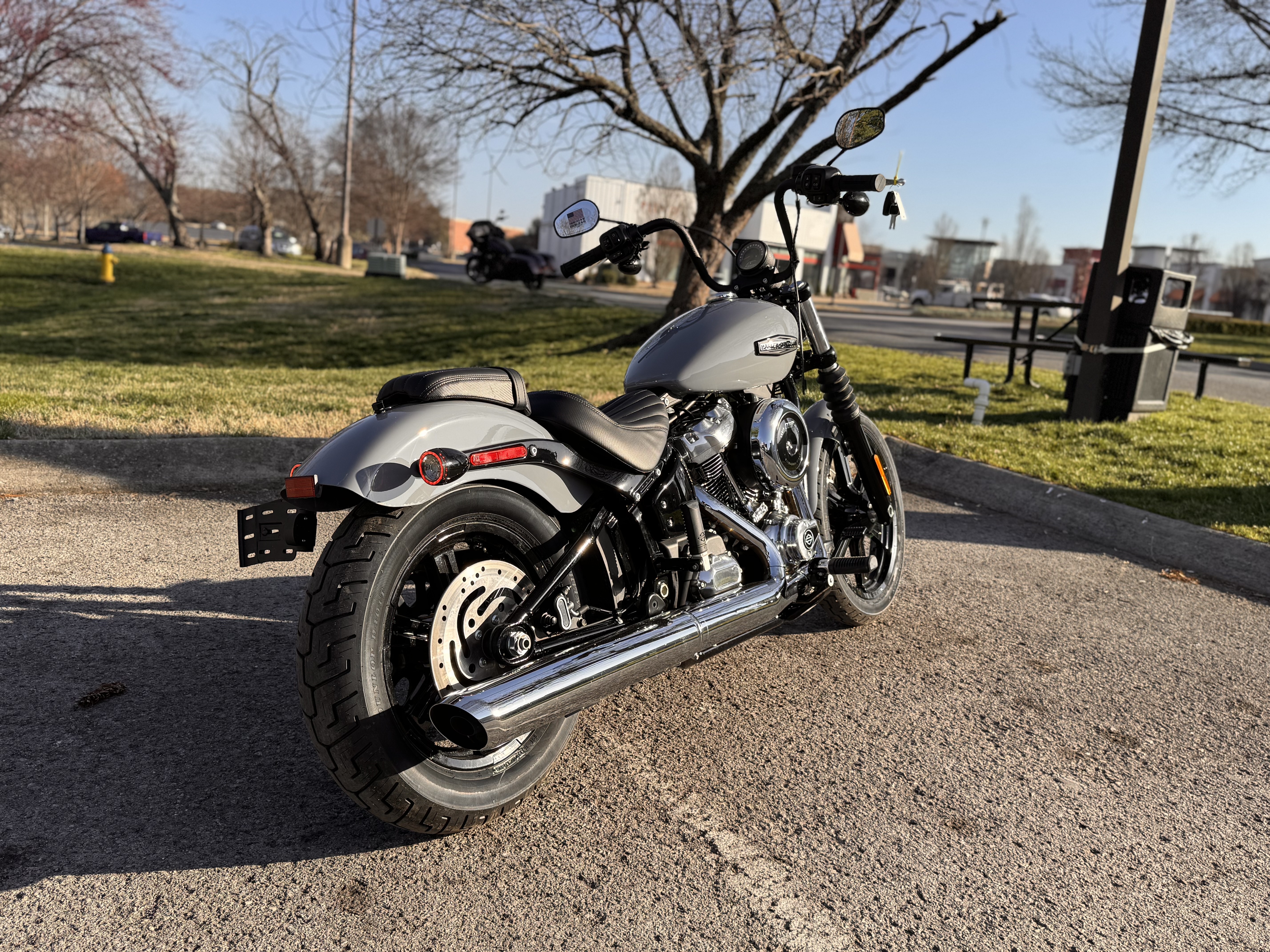 New 2026 Harley-Davidson Street Bob® Dark Billiard Gray Chrome Two