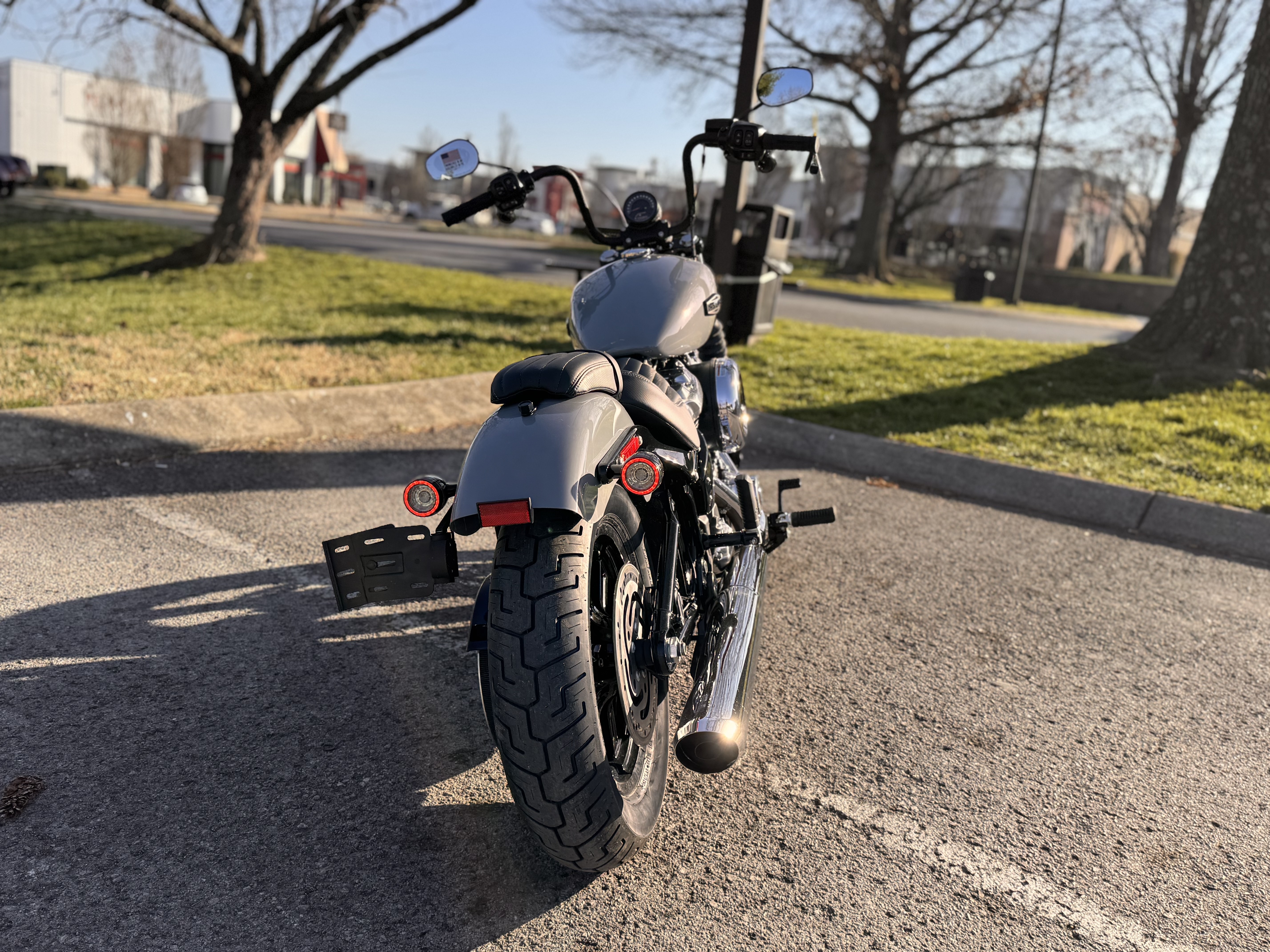 New 2026 Harley-Davidson Street Bob® Dark Billiard Gray Chrome Two