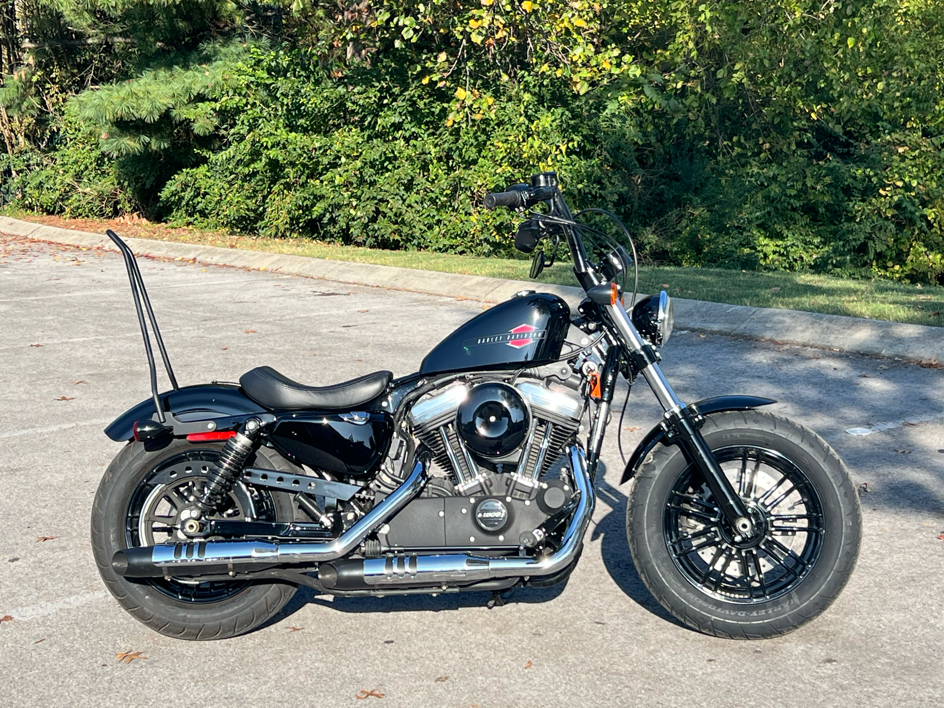 Harley-Davidson タンク 黒 チェック柄 Used 2022 Harley-Davidson Forty-Eight® Vivid Black