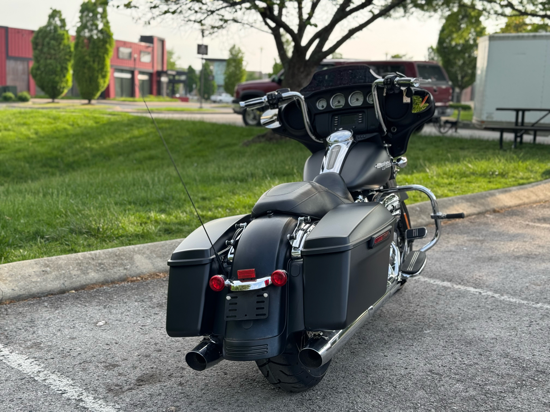 Harley-Davidson タンク 黒 チェック柄 d87016__1__27339.1734500172.
