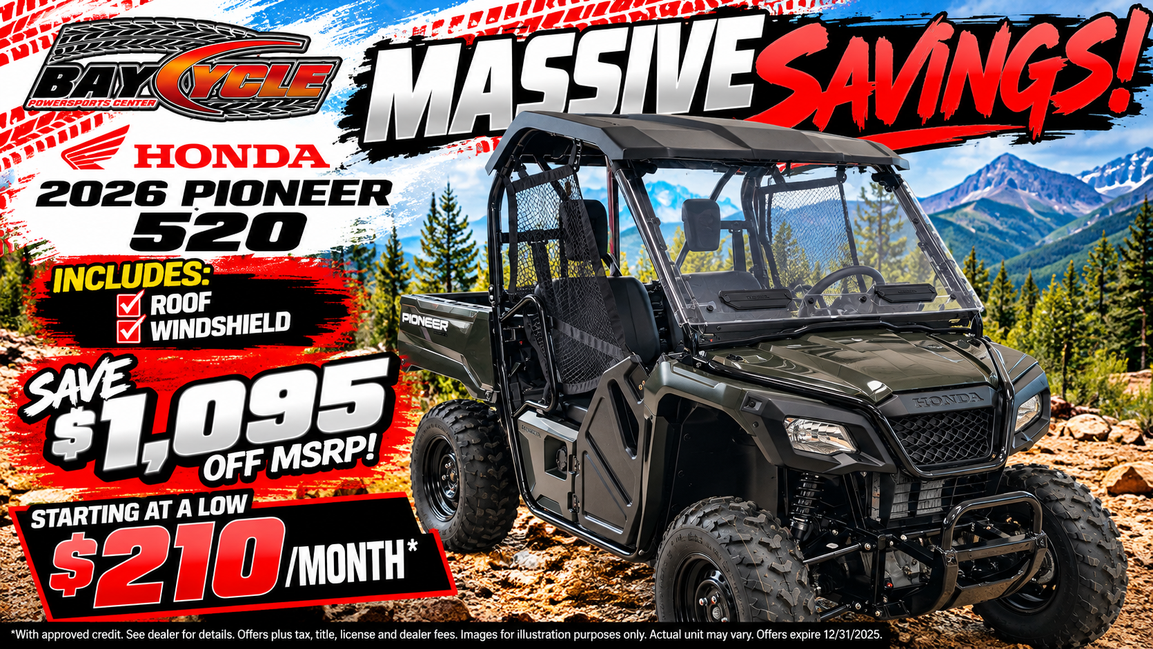 2026 Honda Pioneer 520 for sale 1312825