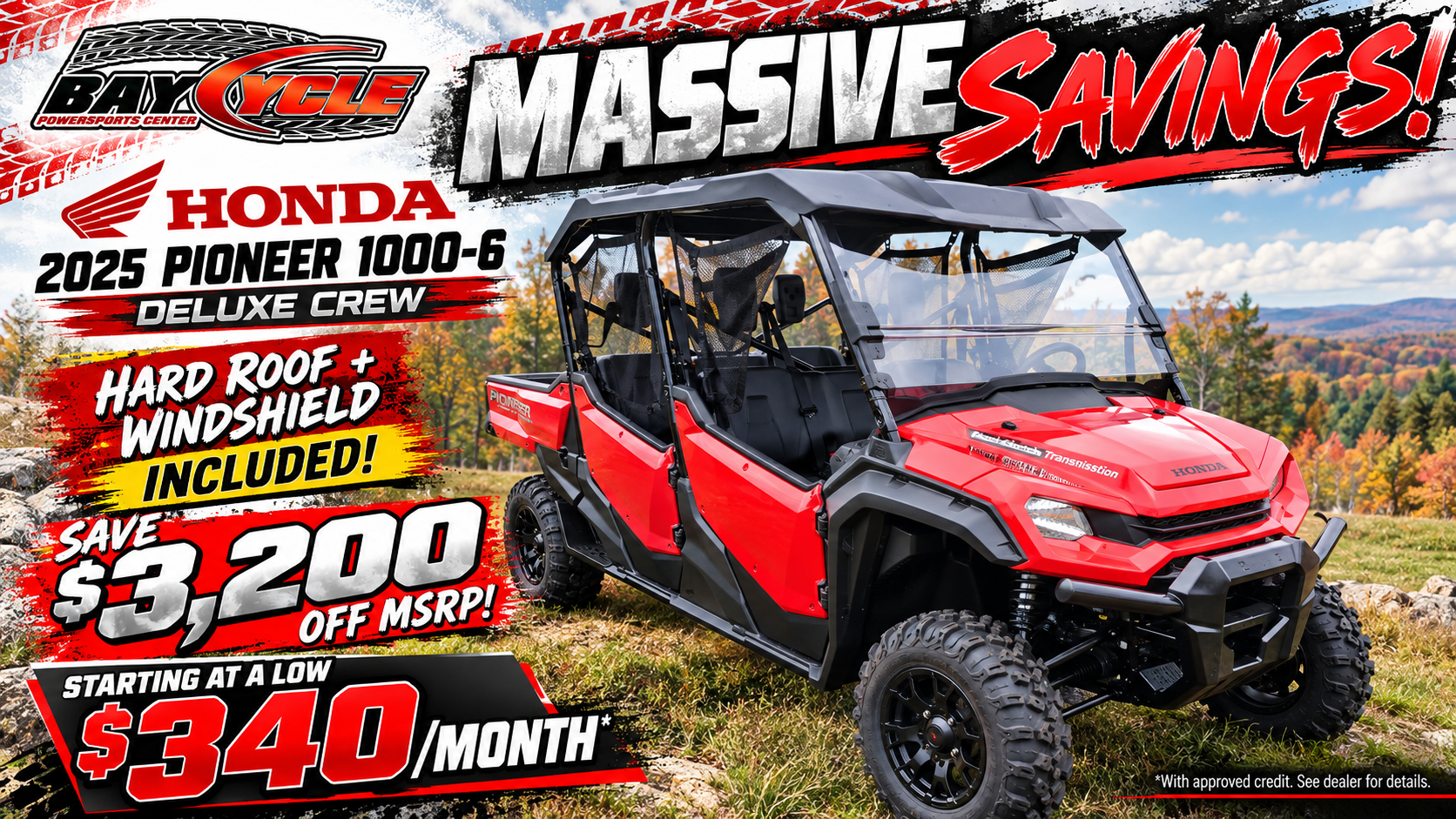 2025 Honda Pioneer 1000-6 Deluxe Crew for sale 1268019