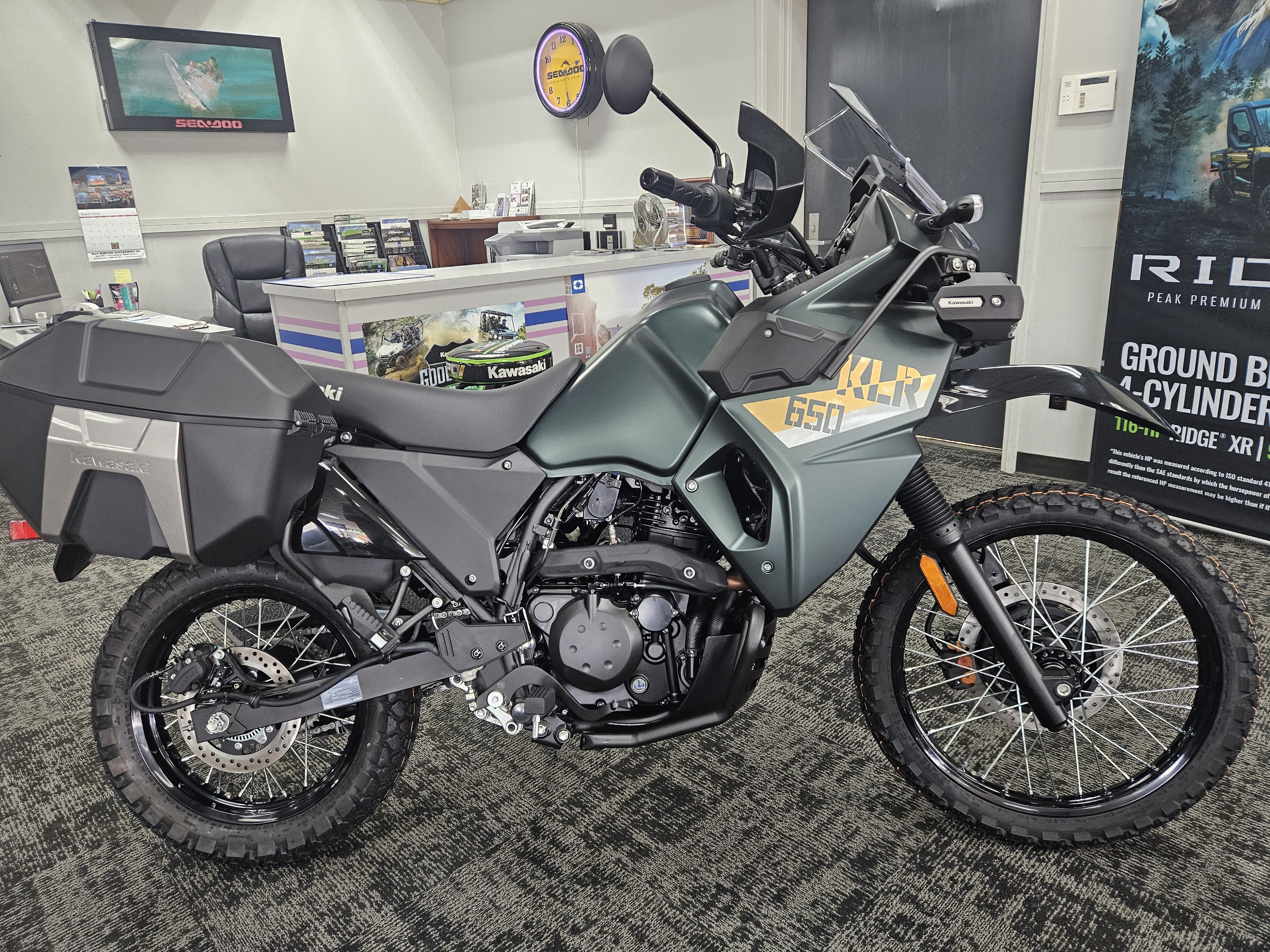 New 2026 Kawasaki KLR®650 Adventure ABS Motorcycles in Dalton, GA