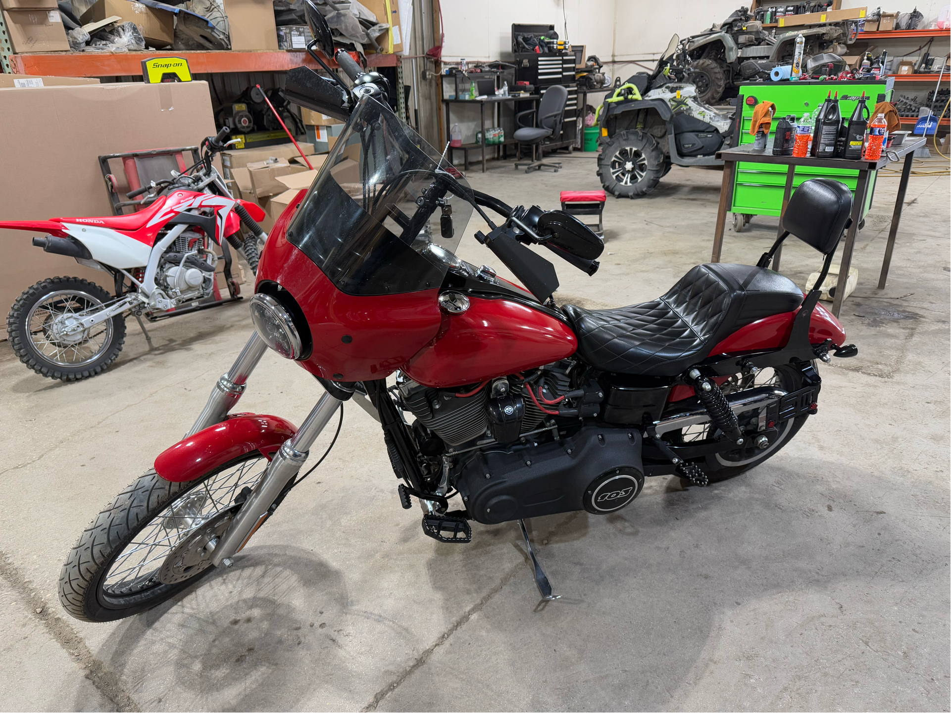 Red Dyna Wide Glide 2012 Harley Dyna Wide Glide No Reserve: 2012