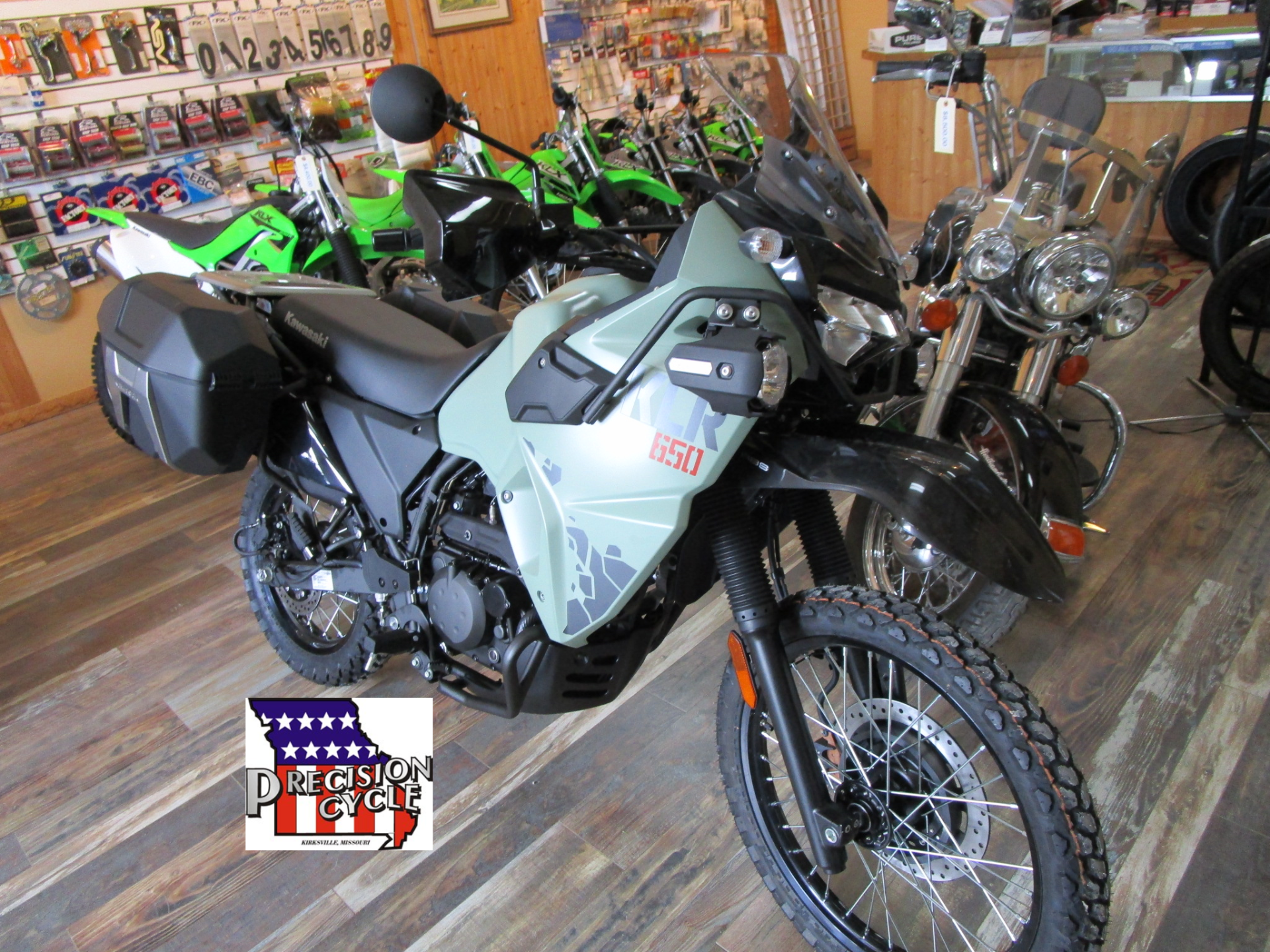New 2024 Kawasaki KLR 650 Adventure ABS Motorcycles in Kirksville