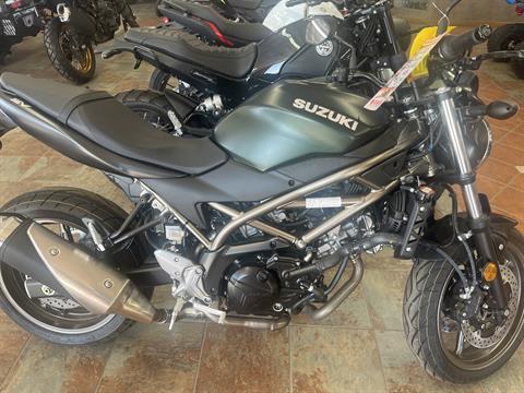 New 2025 Suzuki SV650 ABS Pearl Matte Shadow Green / Metallic